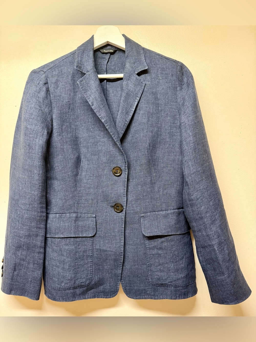 Max Mara Weekend LINEN BLAZER Sz 6 Office Preppy